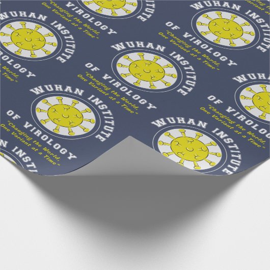 Wuhan Institute of Virology Funny Virus Cadeaupapier (Hoek)