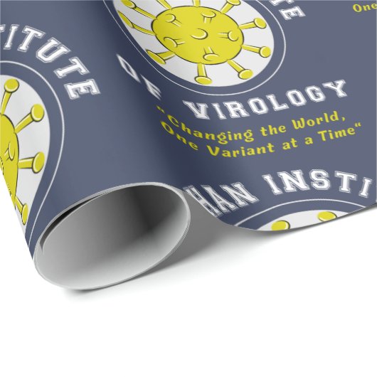 Wuhan Institute of Virology Funny Virus Cadeaupapier (Rol Hoek)