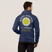 Wuhan Institute of Virology Funny Virus Hoodie (Achterkant volledig)