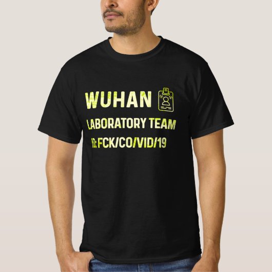 Wuhan Laboratory Virus chinese T-shirt (Voorkant)