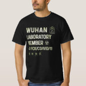 Wuhan Laboratory Virus usa T-shirt (Voorkant)