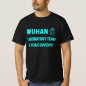 Wuhan Laboratory Virus usa T-shirt (Voorkant)