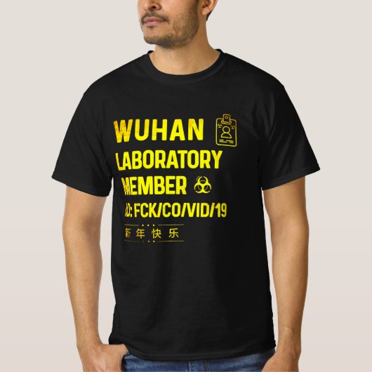 Wuhan Laboratory Virus wuhan T-shirt (Voorkant)