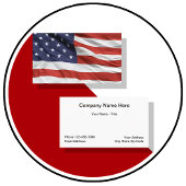 Wuivende Amerikaanse sterren en strepen Visitekaartje
