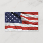 Wuivende Amerikaanse sterren en strepen Visitekaartje (Voorkant)