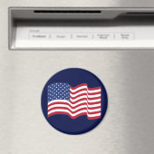 Wuivende Amerikaanse vlag magneet cadeau (Insitu (Vaatwasser))
