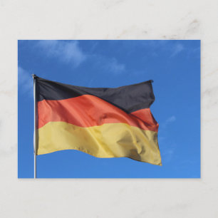 Wuivende Duitse vlag Foto Briefkaart