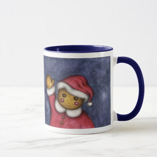 Wuivende peperkoek Man Boy Kerstman Mok (Rechts)
