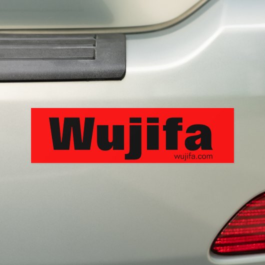 Wujifa-Bumpersticker Bumpersticker (Op auto)