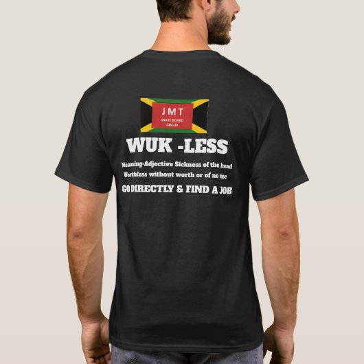 WUK LESS Basic Donker T-shirt (Achterkant)