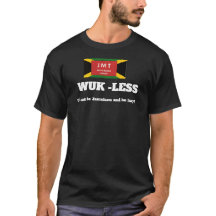 WUK LESS Basic Donkere T-Shirt