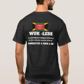 WUK LESS Basic Donkere T-Shirt (Achterkant)