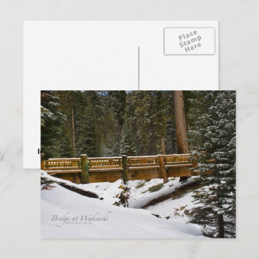 Wuksachi Bridge Briefkaart (Voorkant / Achterkant)