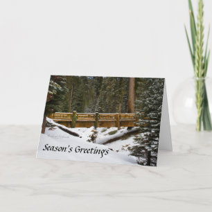 Wuksachi Bridge Holiday Cards Feestdagen Kaart