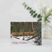 Wuksachi-brug vakantieansichtkaart feestdagenkaart (Staand voorkant)