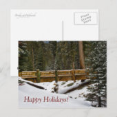 Wuksachi-brug vakantieansichtkaart feestdagenkaart (Voorkant / Achterkant)