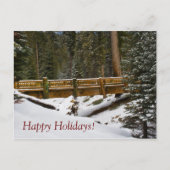 Wuksachi-brug vakantieansichtkaart feestdagenkaart (Voorkant)