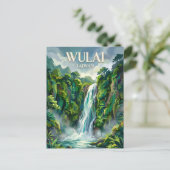 Wulai Waterval Taiwan Briefkaart (Staand voorkant)
