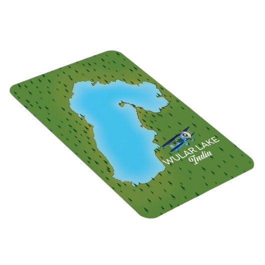 Wularmeer India kaart Magneet (Rechterzijde)