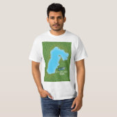 Wularmeer India kaart T-shirt (Voorkant volledig)