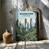 Wulingyuan China Canvas Print Travel Poster Art