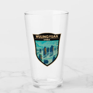 Wulingyuan Schilderachtig Gebied China Travel Art Glas