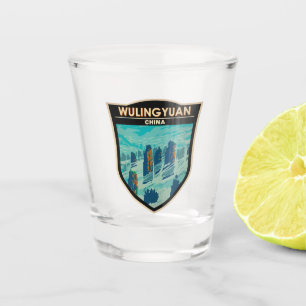 Wulingyuan Schilderachtig Gebied China Travel Art  Shot Glas