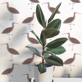 Wulp vogel kustpatroon behang