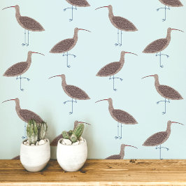 Wulp Vogels Kustpatroon Behang
