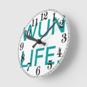 WUN ROUND KANTOOR CLOCK RONDE KLOK (Hoek)