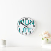 WUN ROUND KANTOOR CLOCK RONDE KLOK (Huis)