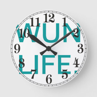 WUN ROUND KANTOOR CLOCK RONDE KLOK