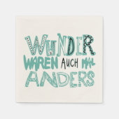 Wunder waren auch mal anders servet (Voorkant)