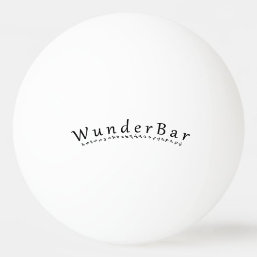 Wunderbar Pingpongbal (Voorkant)
