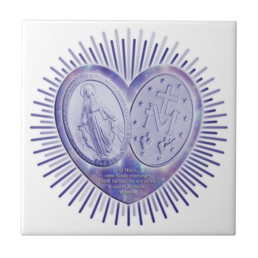 Wunderbare Medaille Tegeltje (Voorkant)