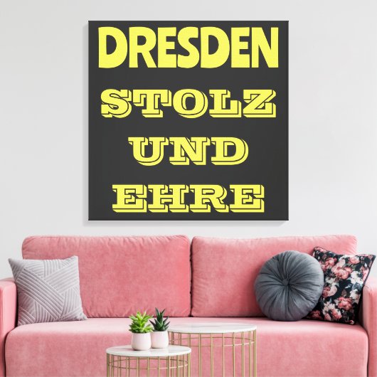 Wunderbares Design für alle Dresdner Canvas Afdruk (Insitu (Woonkamer))