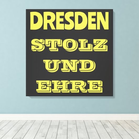 Wunderbares Design für alle Dresdner Canvas Afdruk (Insitu (Houten vloer))