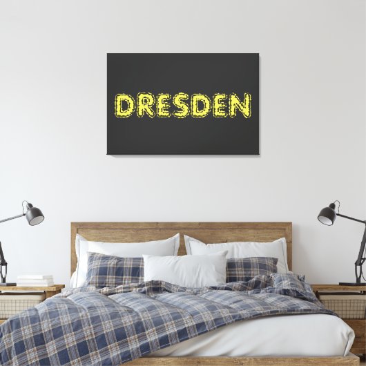 Wunderbares Design für alle Dresdner Canvas Afdruk (Insitu (Slaapkamer))