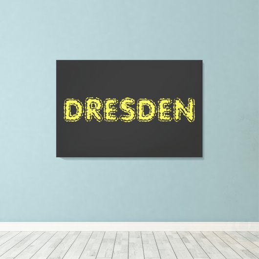 Wunderbares Design für alle Dresdner Canvas Afdruk (Insitu (Houten vloer))