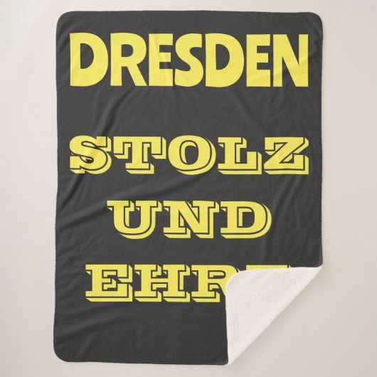 Wunderbares Design für alle Dresdner Sherpa Deken (Voorkant)