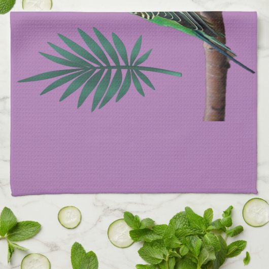 Wunderbares Wellensittich Design Theedoek (Gevouwen)