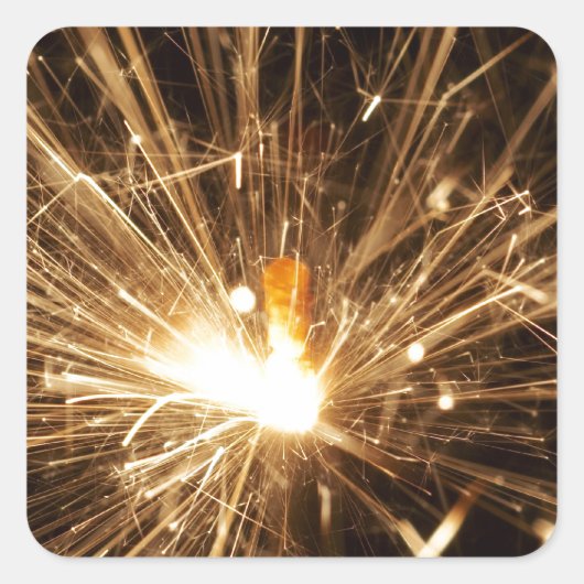 Wunderkerze Vierkante Sticker (Voorkant)