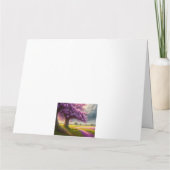 Wunderschön blühender Baum Kaart (Achterkant)