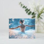 Wunderschöne Ballerina im Tutu  Briefkaart (Staand voorkant)