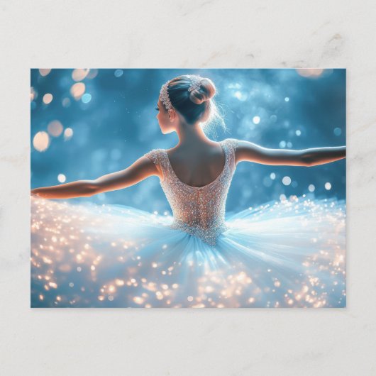 Wunderschöne Ballerina im Tutu  Briefkaart (Voorkant)