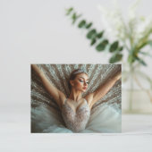 Wunderschöne Ballerina im Tutu Briefkaart (Staand voorkant)