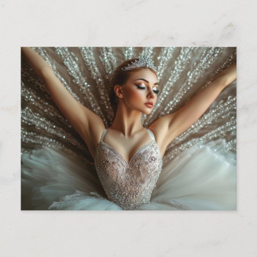 Wunderschöne Ballerina im Tutu Briefkaart (Voorkant)