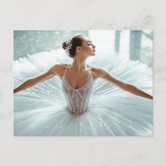 Wunderschöne Ballerina im Tutu  Briefkaart (Voorkant)