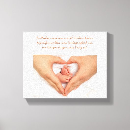 Wunderschöne Sternenkind Leinwand Canvas Afdruk (Voorkant)