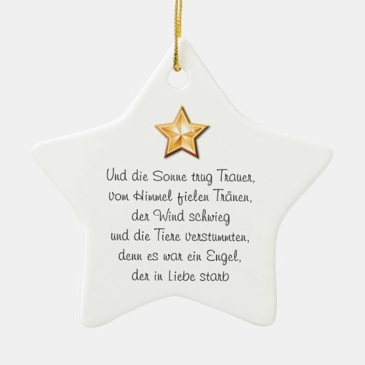 Wunderschönes Hängeornament Keramisch Ornament (Voorkant)